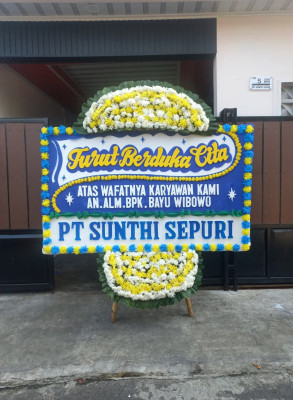 Papan Bunga Duka di Kedungadem